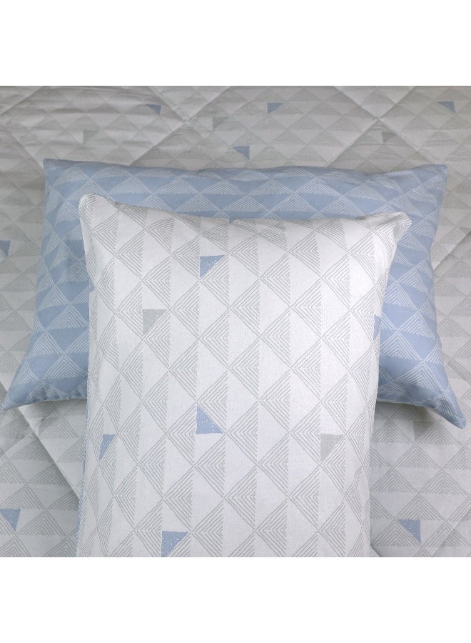 Home Box طقم لحاف مالطا المطبوع من القطن 3 قطع سوبر كينغ 240 × 240 سم - Image 2