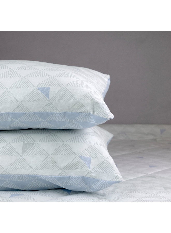 Home Box طقم لحاف مالطا المطبوع من القطن 3 قطع سوبر كينغ 240 × 240 سم - Image 3