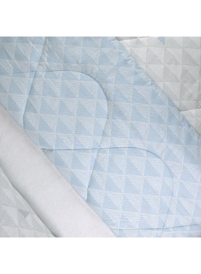 Home Box طقم لحاف مالطا المطبوع من القطن 3 قطع سوبر كينغ 240 × 240 سم - Image 5