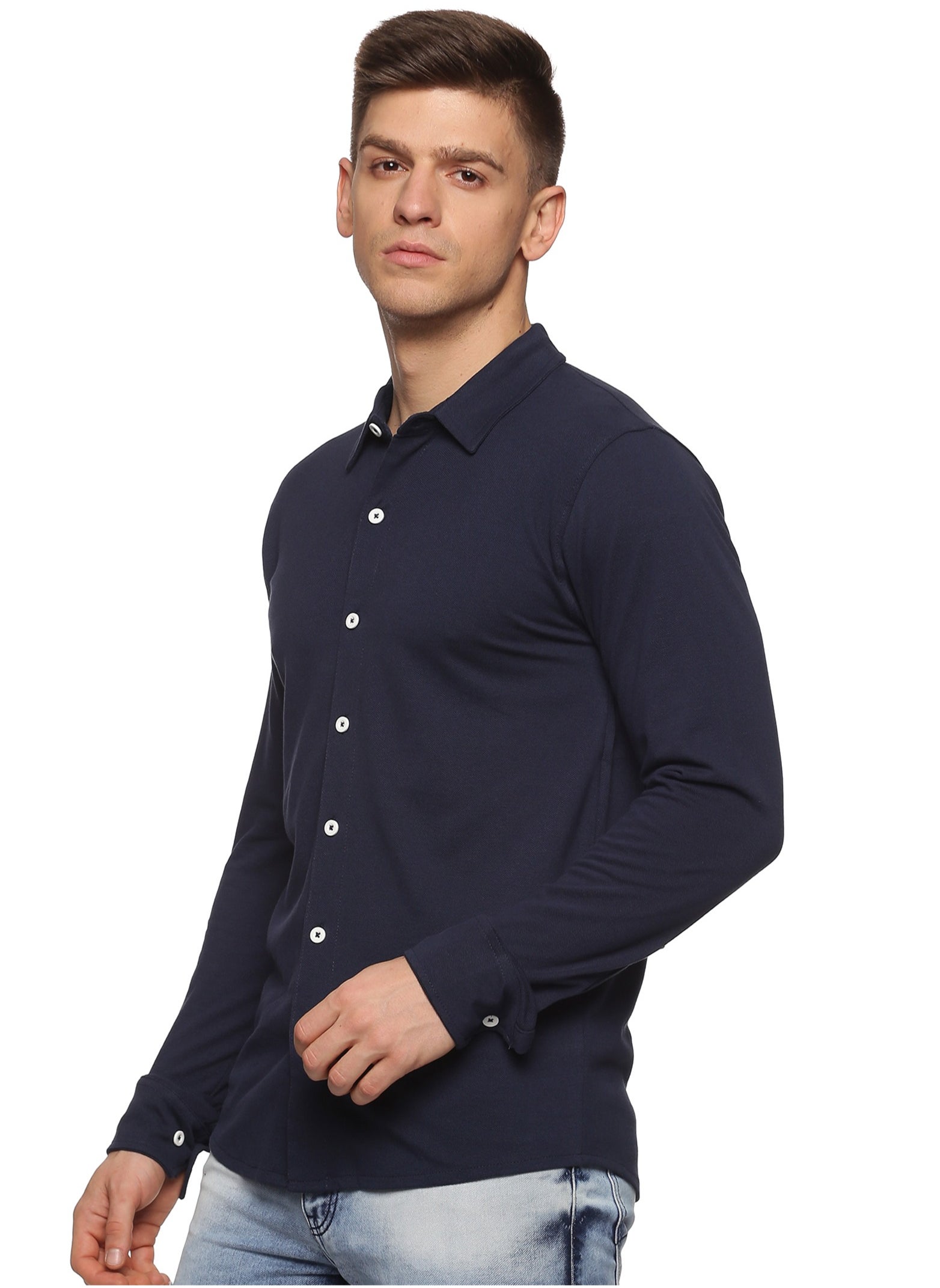 RSO Outfits Men's Cotton Solid Knitted Full Sleeves Shirt (Navy Blue) - https://f.nooncdn.com/p/pzsku/Z22915AD560D5AD600630Z/45/_/1720102508/7b1b3107-6875-4595-92dd-d3f24c1d16e0.jpg?format=jpg&width=original