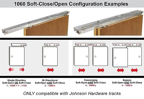 Johnson Hardware 1060 Soft Close Hanger - USA Made, , SOFT CLOSE STANDARD - Image 5