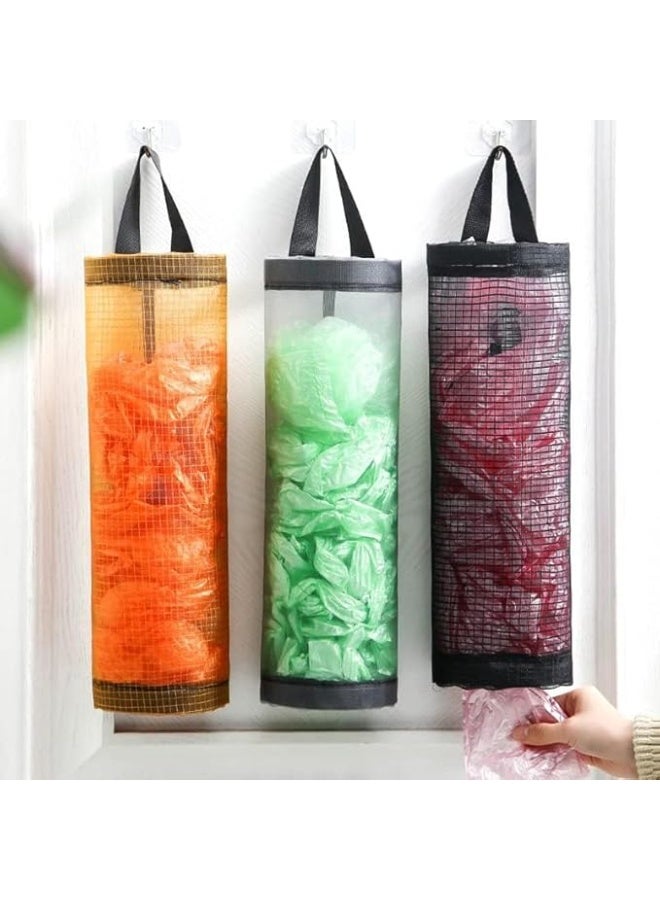 Hanging Mesh Plastic Bag Organizer for Organizing and Holding Clear Plastic Bags, Recycling Bags, Grocery Bags  - Image 5