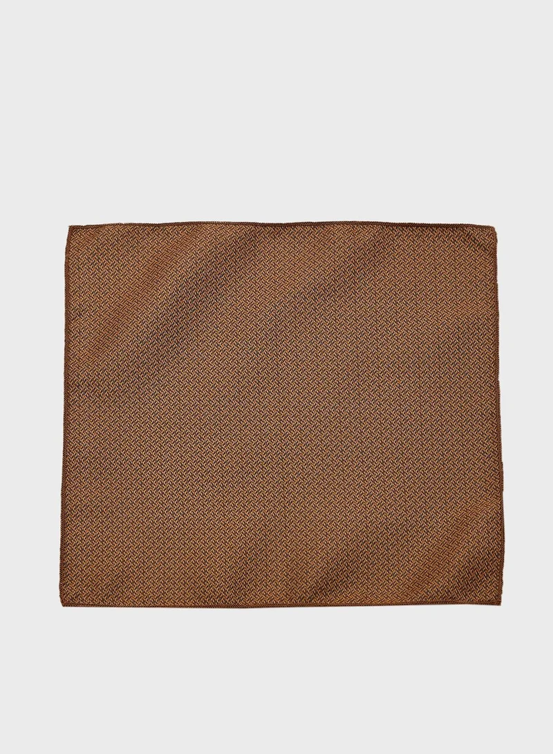 Robert Wood Tie & Pocket Square In Gift Box