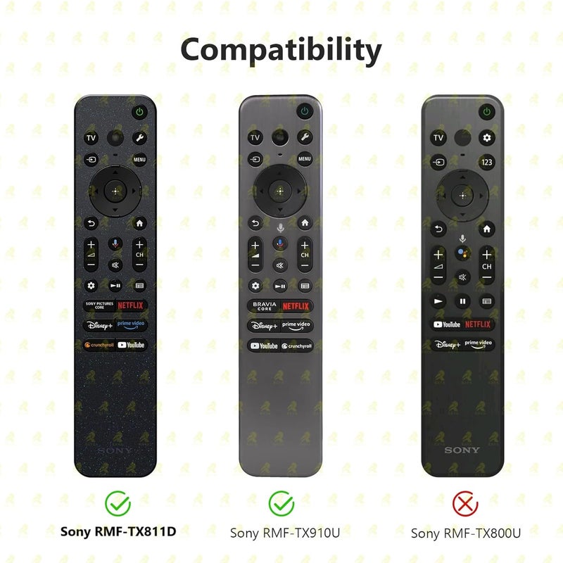 Raya غطاء سيليكون متوافق مع جهاز التحكم عن بُعد Sony TV RMF-TX811D / TX900 MG3 / TX800U 2024 BRAVIA Series [جهاز التحكم غير متضمن] (أزرق-D) - Image 2