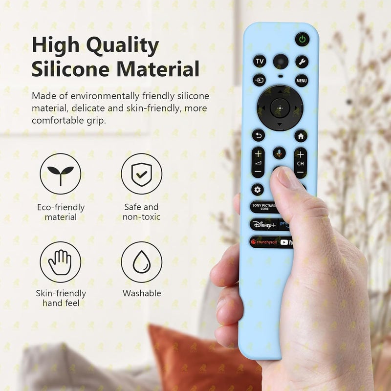Raya غطاء سيليكون متوافق مع جهاز التحكم عن بُعد Sony TV RMF-TX811D / TX900 MG3 / TX800U 2024 BRAVIA Series [جهاز التحكم غير متضمن] (أزرق-D) - Image 3
