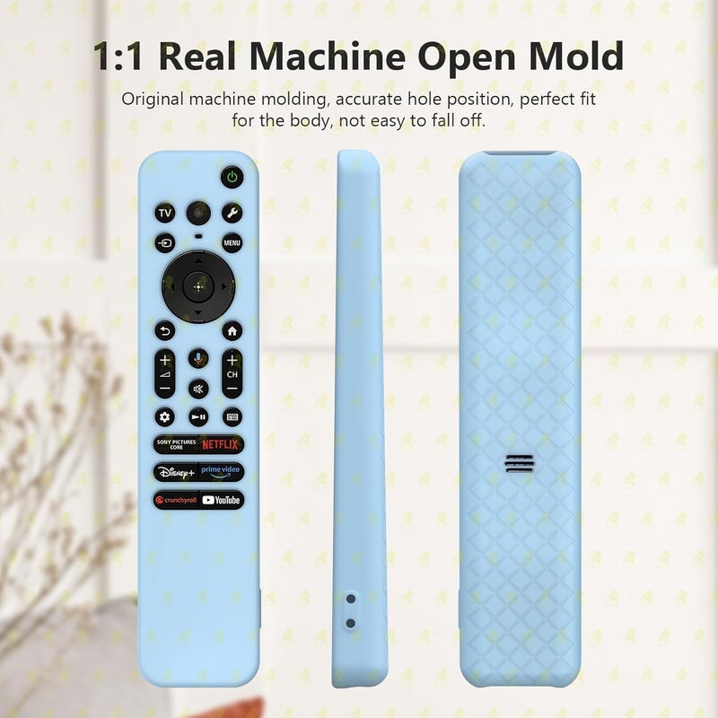 Raya غطاء سيليكون متوافق مع جهاز التحكم عن بُعد Sony TV RMF-TX811D / TX900 MG3 / TX800U 2024 BRAVIA Series [جهاز التحكم غير متضمن] (أزرق-D) - Image 4