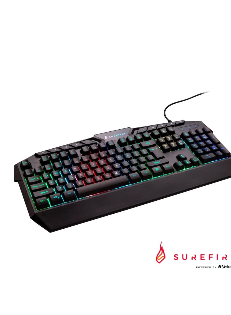 SureFire لوحة مفاتيح الألعاب متعددة الوسائط SureFire KingPin RGB – تخطيط QWERTY باللغة الإنجليزية البريطانية - Image 3