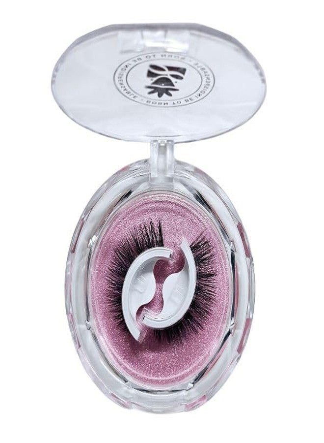 BOBI Self-Adhesive 3D Volume Eyelashes for Women | Reusable & Waterproof 12mm Synthetic Natural-Vivid and Shiny False Lashes | Lightweighted Long-Lasting Dramatic Look | Easy to Apply No Glue Needed - SA02 (1 Pair) - Image 1