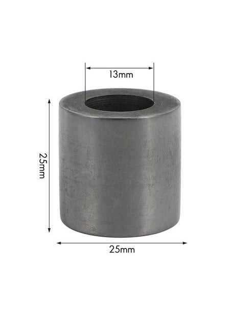 SWISSO SWISSO 25 X 25MM Black Graphite Crucible for Casting Melting Refining of Gold Silver Metals Pack of 1  - Image 2