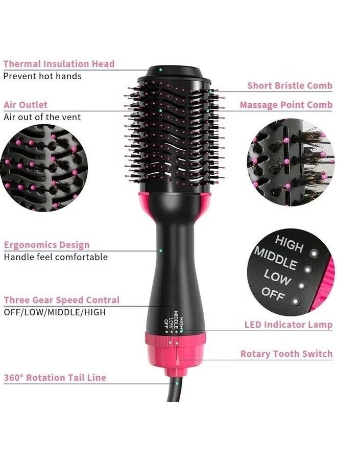 One Step Hot Air Dryer and Styling Brush - 33cm, Black | All-in-One Blow Dryer & Hair Styler for Smooth, Frizz-Free Hair | Quick Drying and Styling Brush for Straight, Wavy, and Voluminous Hair - Image 3