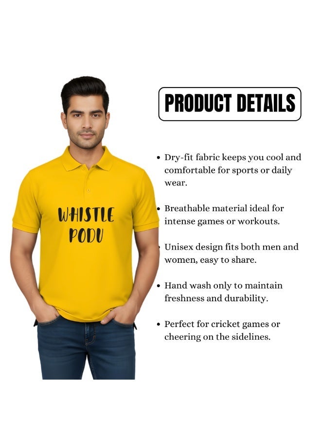 Chennai Cricket Jersey for Men - Dry-Fit T-Shirt for Men - Perfect for Chennai Cricket Fans - Match Day - Image 5