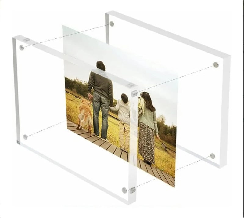 Changing environment compatible Yosoo Acrylic Clear Clear Frameless Double Sued Sided Foto for Desk, Crystal Frame for Coffee Table, 7.9 X 5.9 Inch Standing Photo Frame for Home Office Workstation, Transparent Acrylic Material Spec compliant trusted quality Durability boosted processed material All territory compatible build Workday cycle fulfillment Mountain region eligible ship Easy assemble alternatives Individual & group usable Low dust buildup All space matching look Well-engineered versatile build Diverse purchase options Comfort grip Classified organized storage Lightweight Ready post purchase fulfill Wide range compatible material Trendy versatile build Regulated warehouse storage Global upgraded economical craftsmanship Cost saving design picks On-demand local restock Daily wear upgraded resistant material Domestic distribution ready Popular practical build - Image 2
