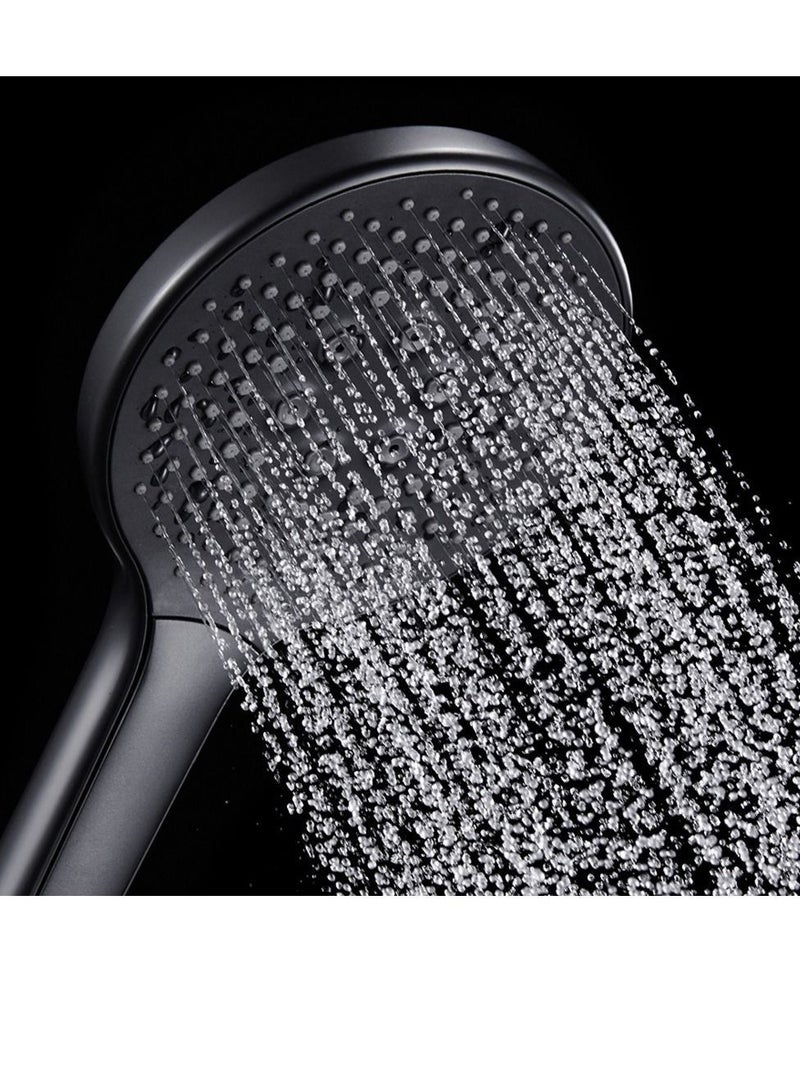 واي آند دي High-Pressure Shower Head with Handheld, 3 Mode Spray Showerhead, 5 Inch Large Face, Black Handheld Head, Adjustable Bracket Holder  - Image 4
