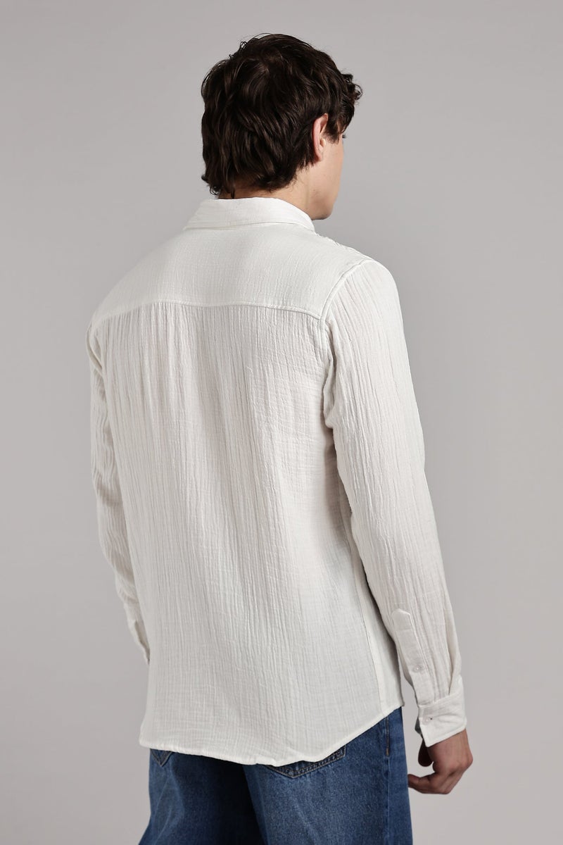 fyltr Men's 100% Cotton Solid Color Shirt - Full Sleeves | Casual Shirts for Men | Shirts for Office | Comfortable & Soft - Image 3