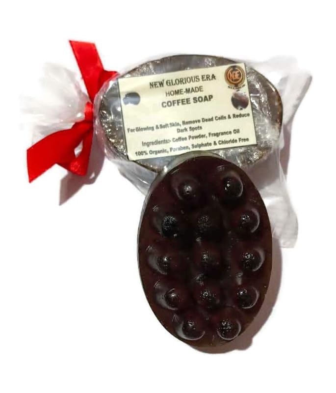 hand made coffee soap Exfoliating Coffee Soap 100g Each Pack of 3 soaps Handmade soap with Refreshing Aroma - Image 3
