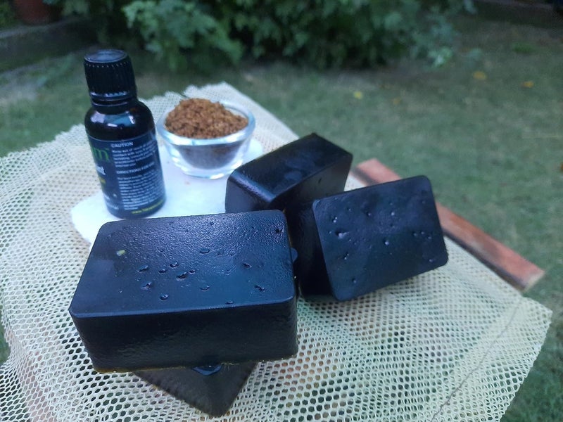 hand made coffee soap Exfoliating Coffee Soap 100g Each Pack of 3 soaps Handmade soap with Refreshing Aroma - Image 2