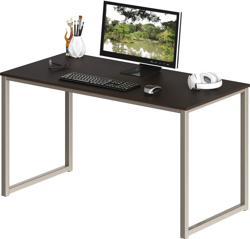 SHW Mission 40-Inch Home Office Computer Desk, Espresso - Image 1