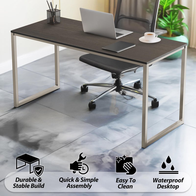 SHW Mission 40-Inch Home Office Computer Desk, Espresso - Image 2