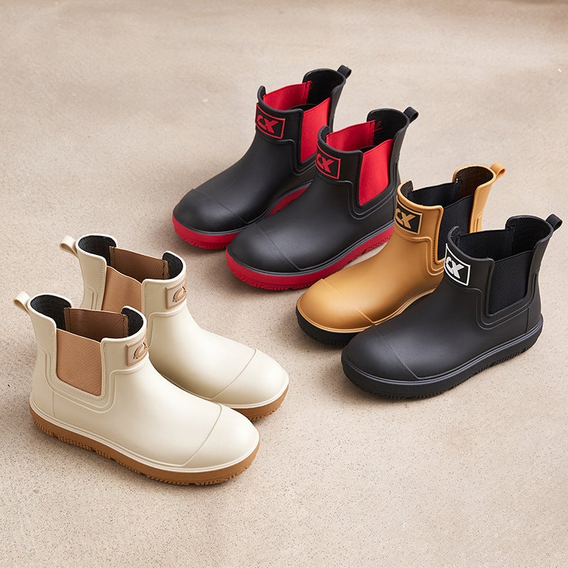 Rain Boots Men'S Waterproof Shoes Low Tube Room Non-Slip Rain Boots Rubber Shoes Men'S And Women'S Light Wear-Resistant Rainy Day - Image 2