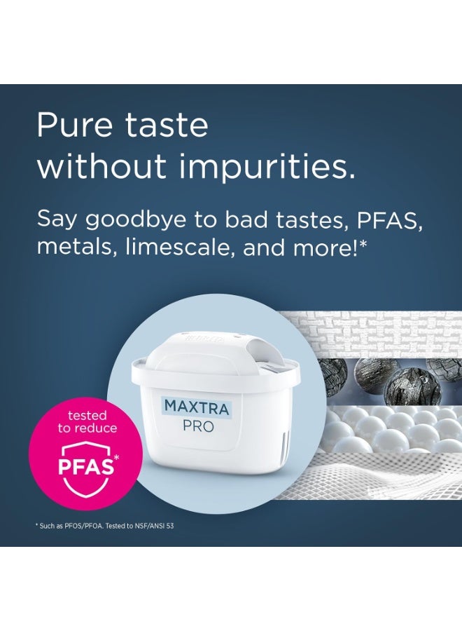 BRITA خرطوشة فلتر المياه BRITA MAXTRA PRO الكل في واحد 6 عبوات - إعادة تعبئة BRITA الأصلية تقلل الشوائب والكلور والمبيدات الحشرية وترسبات الكلس لمياه الصنبور مع طعم أفضل - Image 2