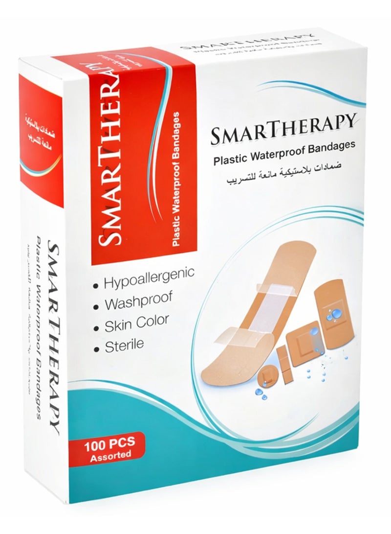 SMART THERAPY PLASTIC WATERPROOF BANDAGES 100PCS - Image 1