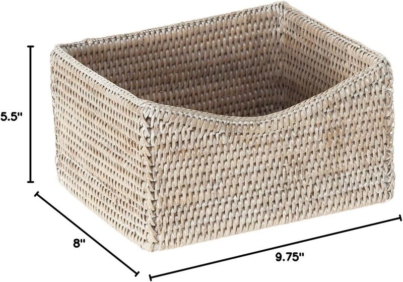 KOUBOO 1060080 La Jolla Shelf Basket WhiteWash - Image 4