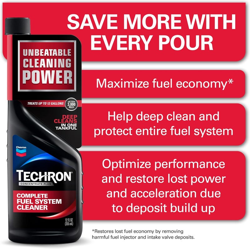 Techron Concentrate Plus Fuel System Cleaner, 20 oz., Pack of 1 - Image 2