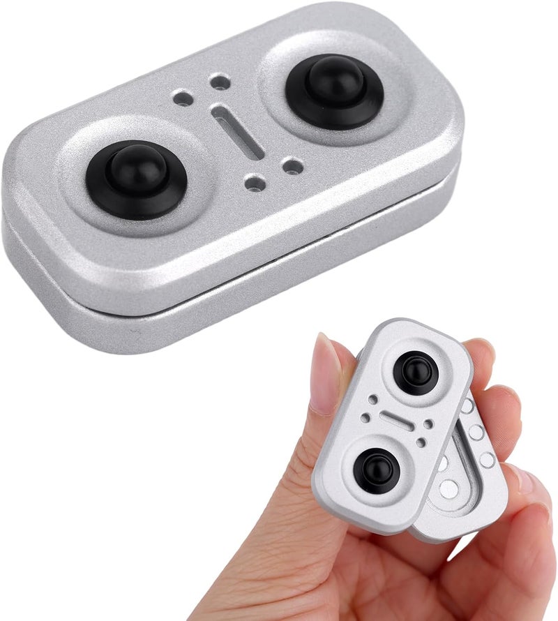 Penitue 3-in-1 Fidget Gadgets for Adults, Metal Silent Finger with Slider Clicker Spinner Relax Focus Toy Quite Fingertip Gadgets for Women & Man - Image 1