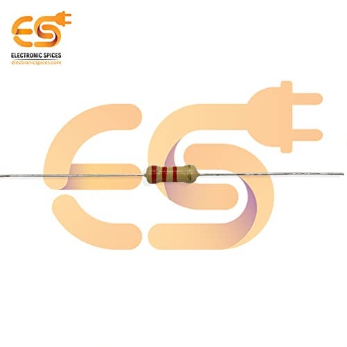 Electronicspices Electronic Spices 50 Pcs 2.2K Ohm (Ω) 1/2w (0.50 watt) ±5% Tolerance 2.2K MR Ω ohm MF Through Hole Resistors Axial Lead - Image 2