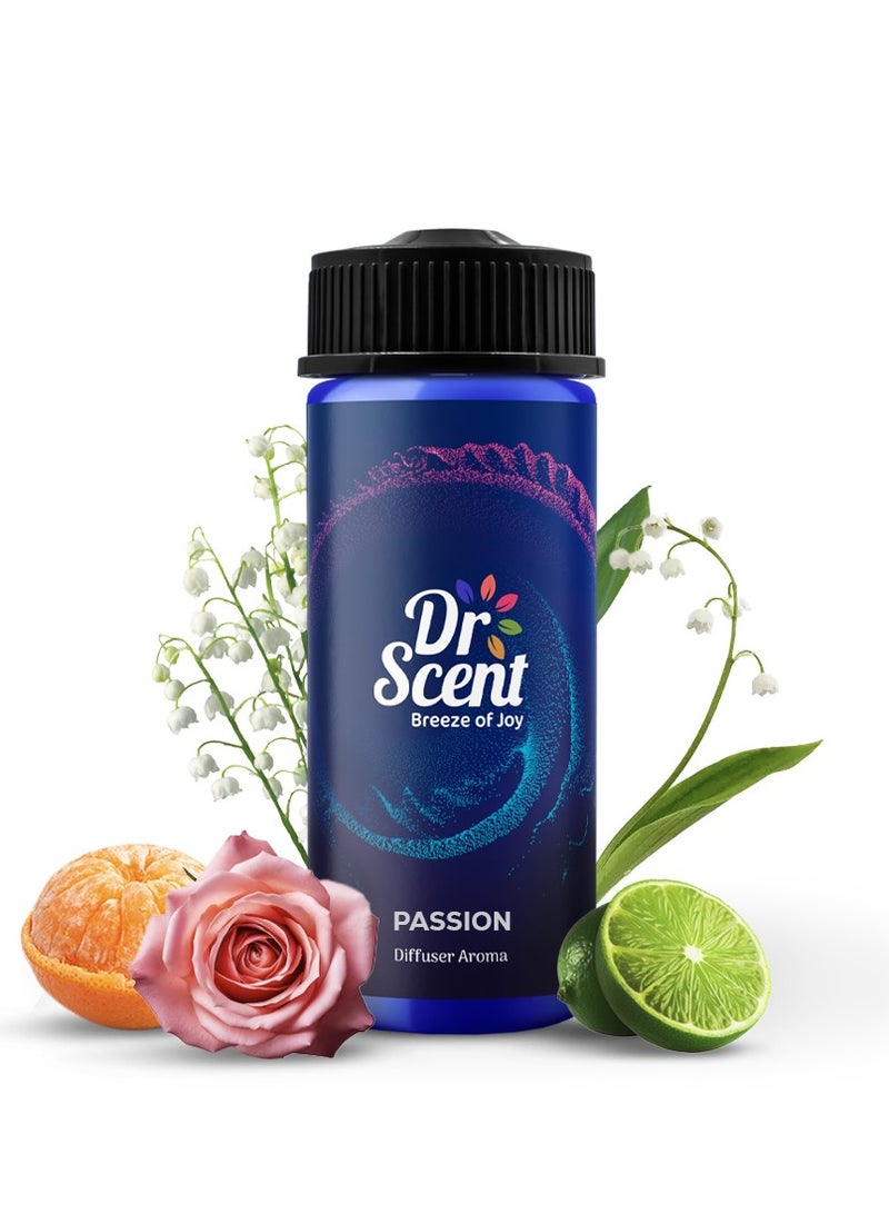 Dr Scent Breeze of Joy Passion Diffuser Aroma Oil, With Fresh Lime, Mandarin and Gentle Flowery Hints Lily and Rose - (170ml) - Image 1
