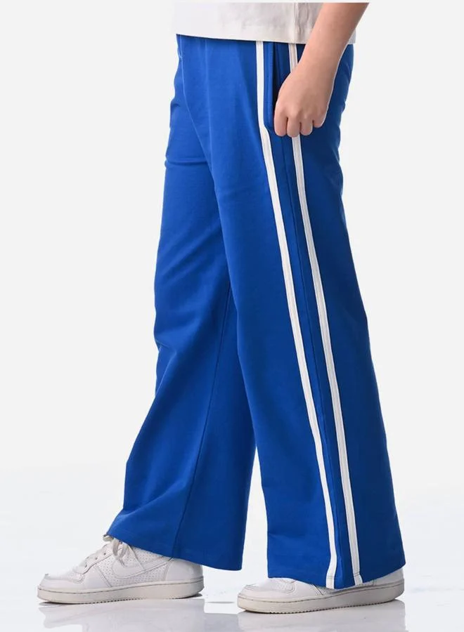 victor and jane Victor and Jane Graphic Print Knit Crop Top and Wide-Leg Pants Set