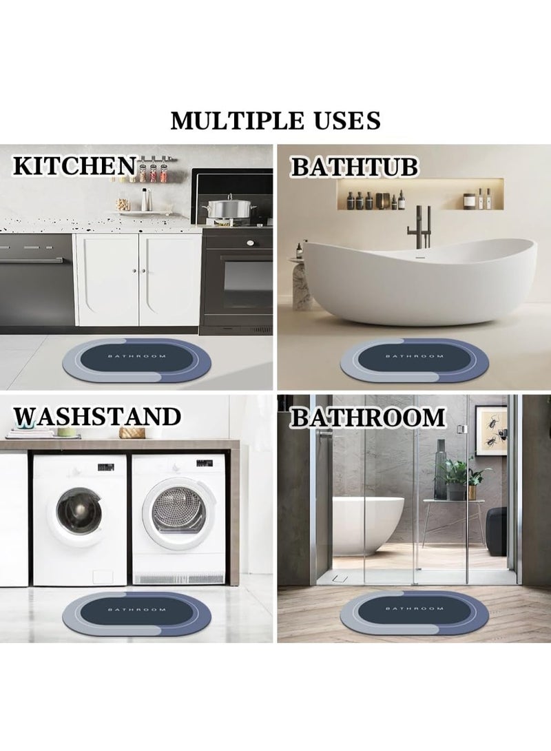 كيتشينو سجادة حمام من كيتشينو مضادة للانزلاق وسريعة الجفاف، سجادة حمام مطاطية فائقة الامتصاص تناسب اسفل الباب - Image 5