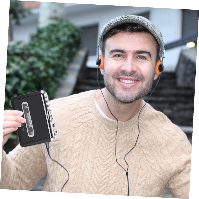USB Cassette Player with Detachable Speaker MP3 Converter Portable Music Player for Car Home Use - Image 4