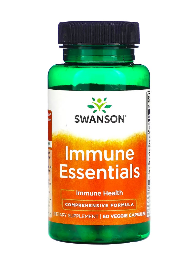 سوانسون العناصر الأساسية للمناعة  60 كبسولة نباتية