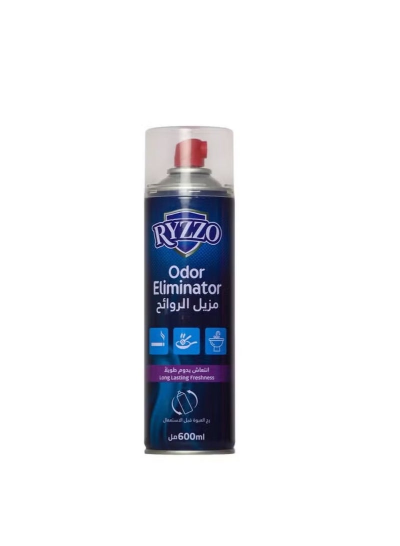 RYZZO Odor Eliminator and Air Freshener Spray - Long-lasting freshness - Large size 600ml - Image 1