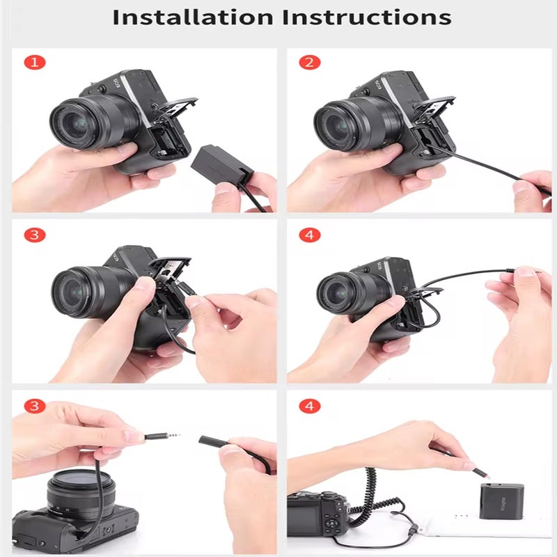 KingMa LP-E17 USB Type-C Coupler (Only for QC PD Powerbank) Dummy Battery Live Video Long hr Shooting Compatible with EOS Rebel T7i,T6i,T6s,SL3,SL2,77D,800D,760D,750D,200D,M6,M5,M3 - Image 5