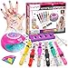 Amagoing Nail Art Studio for Girls Nail Polish Kit for Kids Age 612 Year Old 2 in 1 Nail Polish Nail Dryer Fashion Nail Decals Glitter Decoration Supplies Makeup Gift for Birthday Girly Spa - Image 3