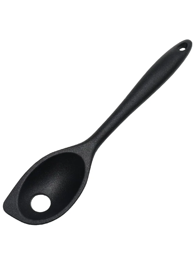 Chef Craft Premium Dishwasher Safe Silicone Mixing Spoon Black 11inch 13631