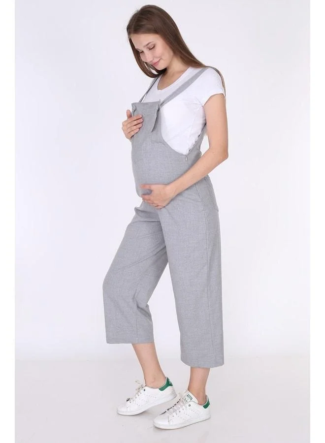LuvmaBelly MYRA6100 - Gray Maternity Overalls.