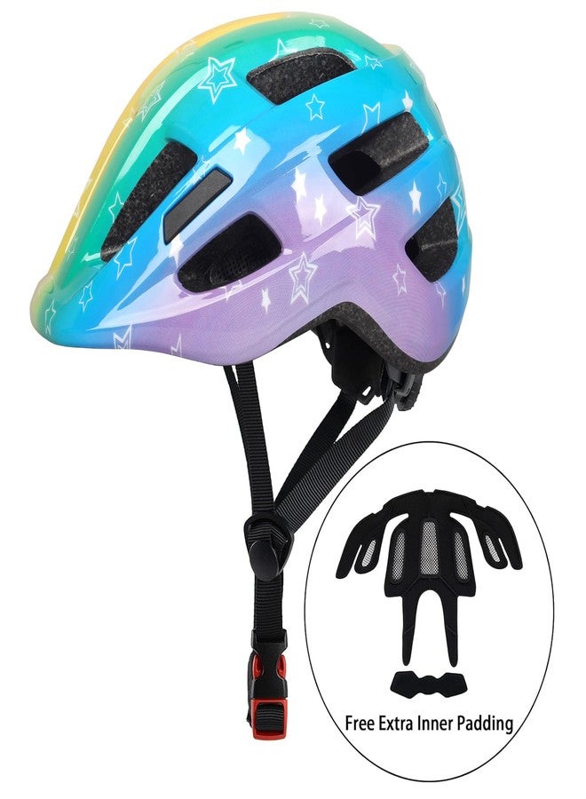 TLAMEE Kids Bike Helmet for Ages 1-8 Years, Adjustable Toddler Boys and Girls Helmets, Lightweight Child Infant Bicycle Cycling Scooter Sports Helmet S， 50-54cm ColorStars - Image 2
