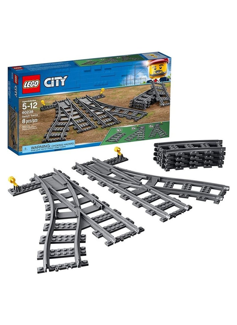 LEGO LEGO - City Switch Tracks 8 Pieces - 60238  - Image 2