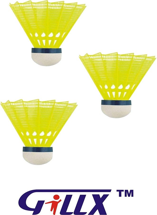 GILLX k4 Badminton Rackets Set of 2 Piece with 3 Nylon Shuttle Cocks for Kids - Image 3
