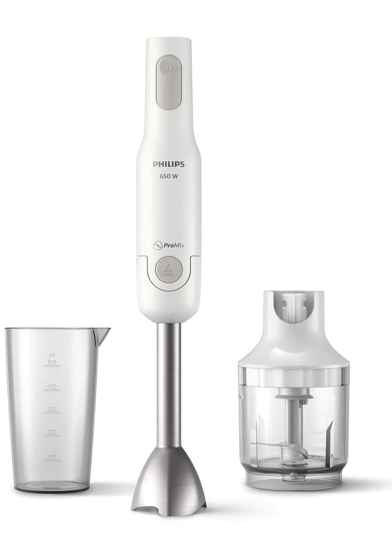 Philips 650W with metal bar, promix, 0.5l, compact chopper, white, 3-pin HR2535/01 8710103929796 متعدد - Image 1