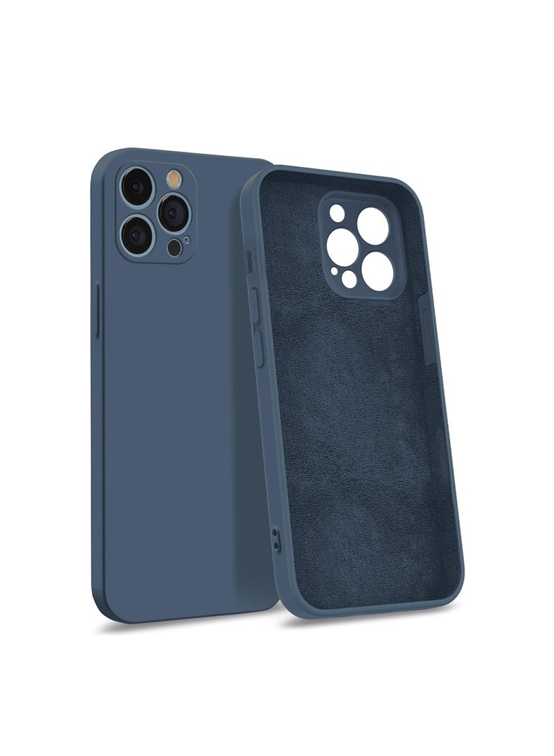 WRISTWISE غطاء حماية لهاتف iPhone 13 Pro Max - [حماية شاملة للكاميرا] [بطانة ناعمة من الألياف الدقيقة مضادة للخدش] غطاء حماية مقاوم للصدمات، أزرق - Image 1