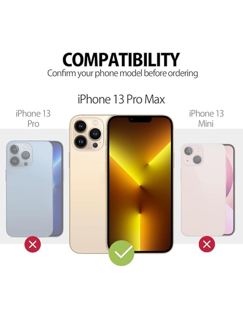 WRISTWISE غطاء حماية لهاتف iPhone 13 Pro Max - [حماية شاملة للكاميرا] [بطانة ناعمة من الألياف الدقيقة مضادة للخدش] غطاء حماية مقاوم للصدمات، أزرق - Image 2