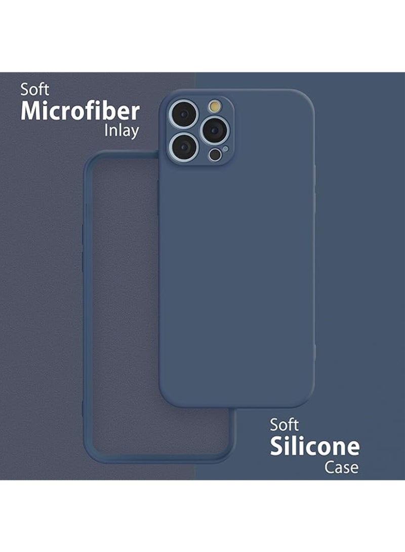 WRISTWISE غطاء حماية لهاتف iPhone 13 Pro Max - [حماية شاملة للكاميرا] [بطانة ناعمة من الألياف الدقيقة مضادة للخدش] غطاء حماية مقاوم للصدمات، أزرق - Image 5