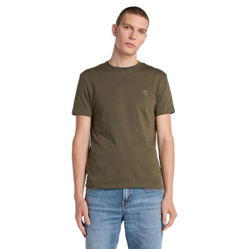 Timberland DUNSTAN RIVER Short Sleeve Tee Leaf Green-Cassel Earth - Image 1