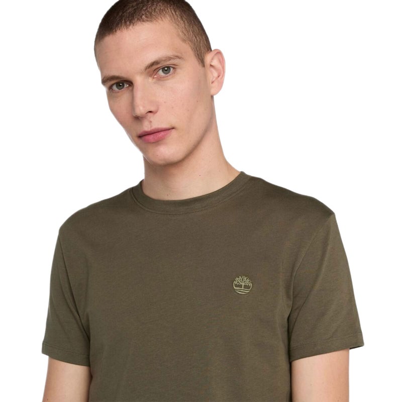 Timberland DUNSTAN RIVER Short Sleeve Tee Leaf Green-Cassel Earth - Image 4