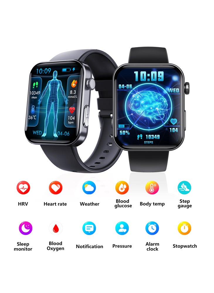 Chomel F300 ECG, uric acid health Bluetooth call SOS fall alarm smart watch - Image 1