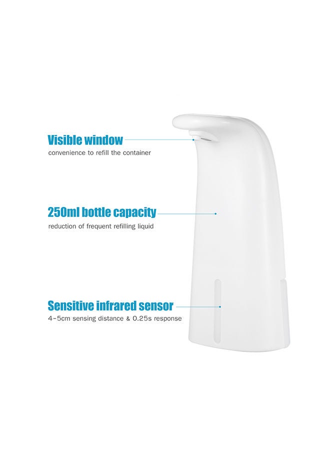 Loquat Automatic Foaming Soap Dispenser White 20.50x9.00x10.50cm - Image 3